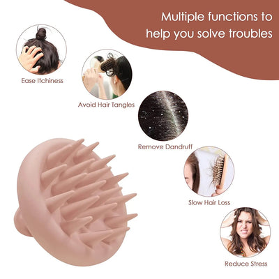 Functions of hair scalp massager tool.